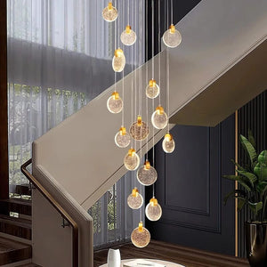 Mabel Staircase Long Chandelier Modern Chandelier