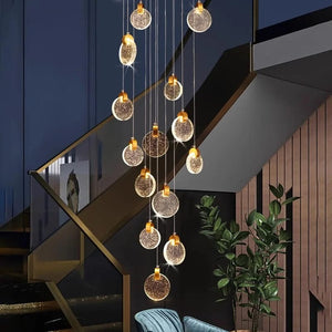 Mabel Staircase Long Chandelier Modern Chandelier