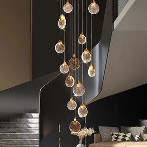 Mabel Staircase Long Chandelier Modern Chandelier