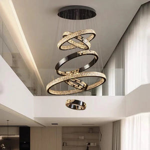 Olive Black Staircase Chandelier Modern Chandelier