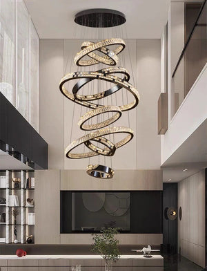 Olive Black Staircase Chandelier Modern Chandelier