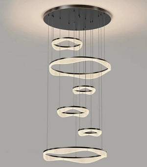 Sue Modern Ring Staircase Chandelier Modern Chandelier