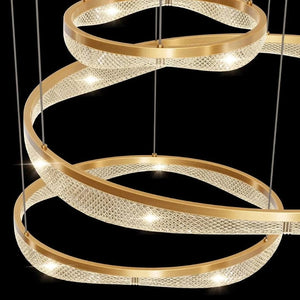 Sue Modern Ring Staircase Chandelier Modern Chandelier