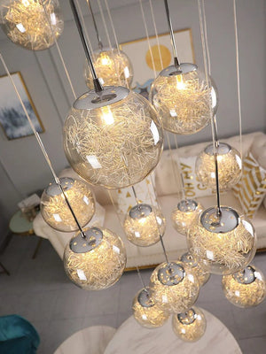 Tia Multi Globe Pendant Chandelier Modern Chandelier