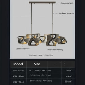 Travis Linear Pendant Chandelier Modern Chandelier