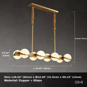 Varelle Linear Kitchen Island Chandelier Modern Chandelier