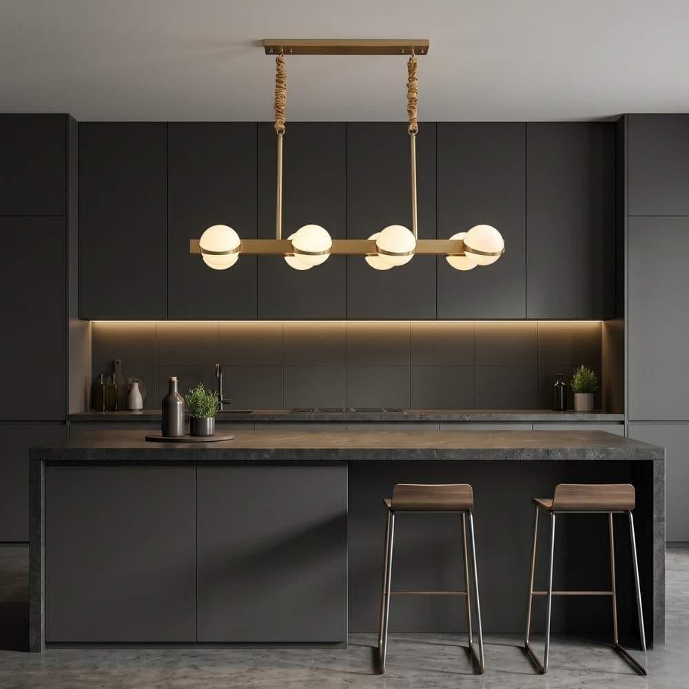 Varelle Linear Kitchen Island Chandelier L36.22" (92cm) / Warm Light 3000K Modern Chandelier