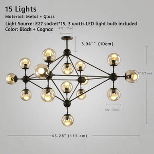 Venus Contemporary Sputnik Chandelier Modern Chandelier