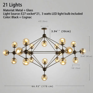 Venus Contemporary Sputnik Chandelier Modern Chandelier