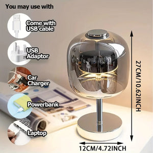 Viva Modern Smoke Glass Table Lamp Modern Chandelier