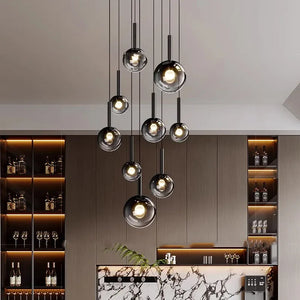 Zorin Multi Glass Pendant Chandelier Modern Chandelier