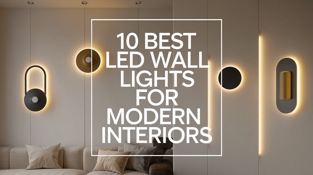 LED Wall Lights for Modern Homes: 10 Designer Picks