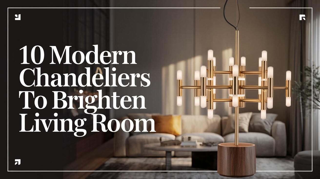 10 Modern Chandeliers to Brighten Living Room