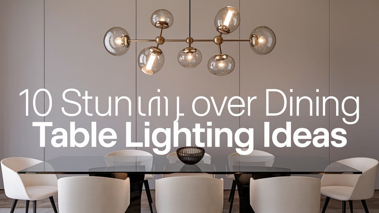 Over Dining Table Lighting: 10 Style Ideas + Decision Guide