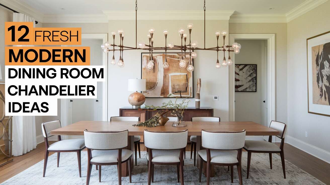 12 Fresh Modern Dining Room Chandelier Ideas