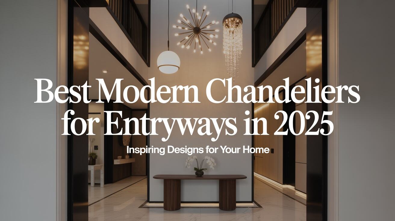 Modern Chandeliers for Entryways: A 2026 Guide to Size, Style, and Placement