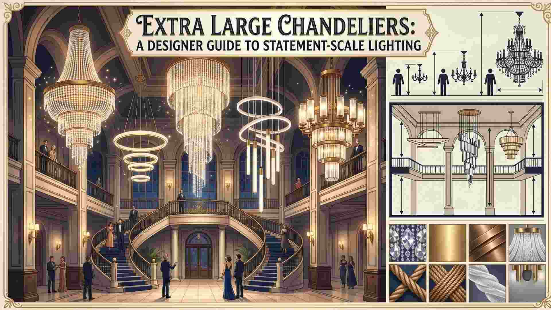 Extra Large Chandeliers: A Designer Guide to Statement-Scale Lighting