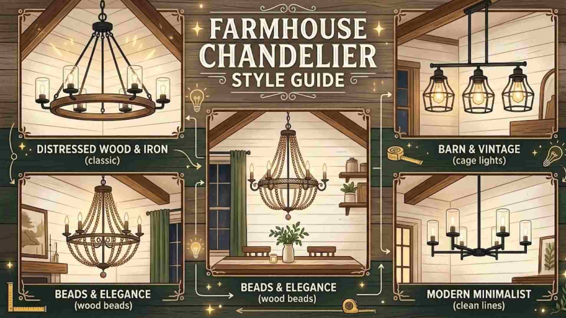 Farmhouse Chandelier Style Guide