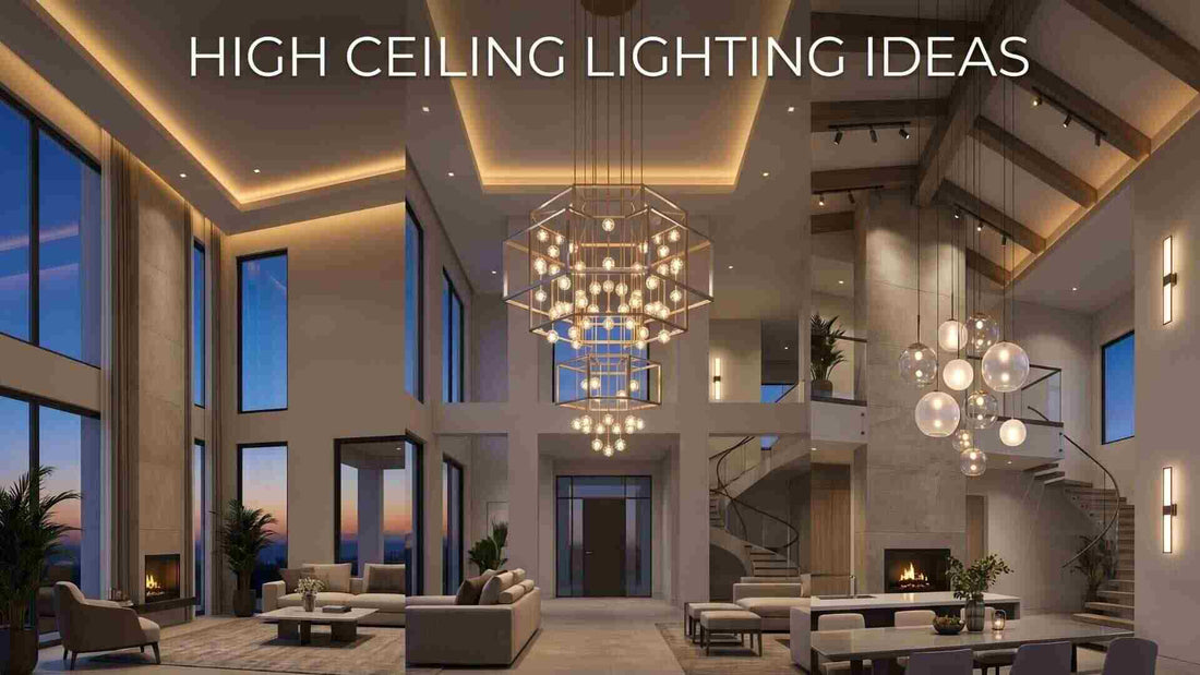 High Ceiling Lighting Ideas: Cathedral & Vaulted Guide – Modern Chandelier