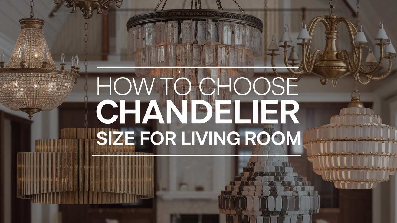 How to Choose Chandelier Size for Living Room