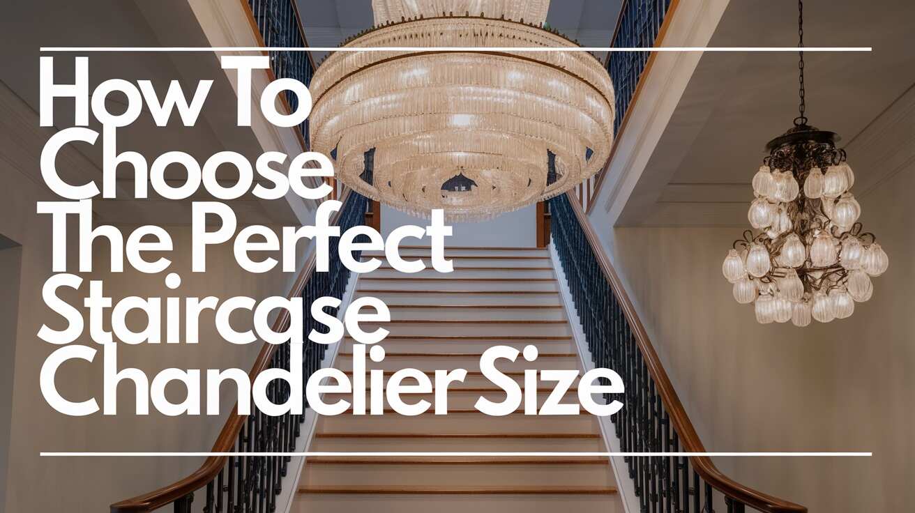 How to Choose the Perfect Staircase Chandelier Size