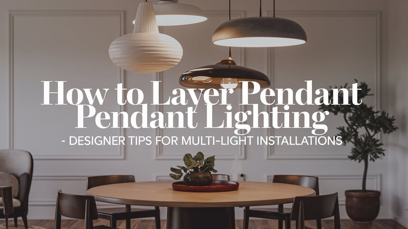 How to Layer Pendant Lighting - Designer Tips for Multi-Light Installations