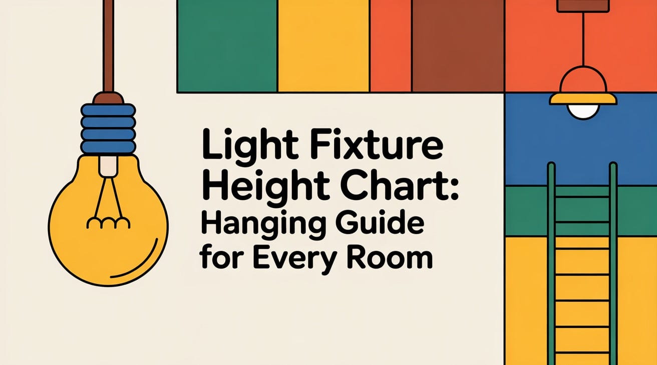 Light Fixture Height Chart: Hanging Guide for Every Room – Modern ...