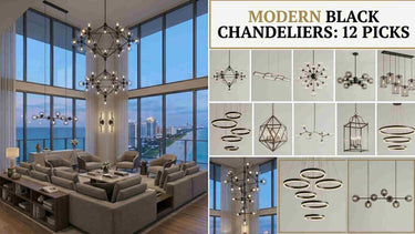 Modern Black Chandeliers: 12 Picks Across Iron, Crystal & Sculptural Categories