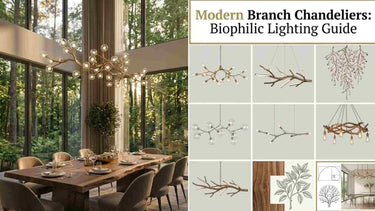Modern Branch Chandeliers: Biophilic Lighting Guide