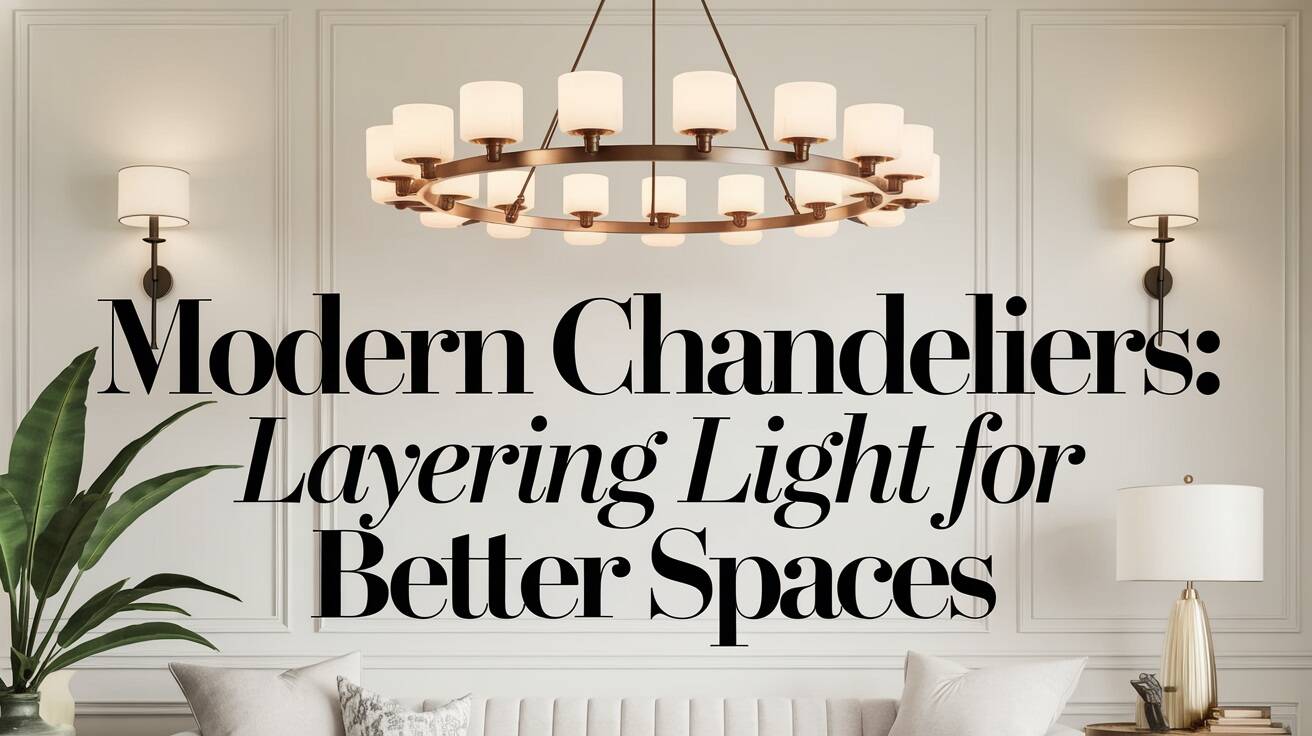 Modern Chandeliers: Layering Light for Better Spaces