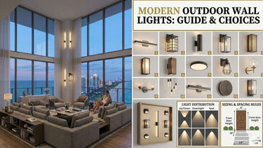 Modern Outdoor Wall Lights: Façade, Patio & Wet-Rated Guide