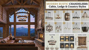 Modern Rustic Chandeliers: Cabin, Lodge & Country Lighting