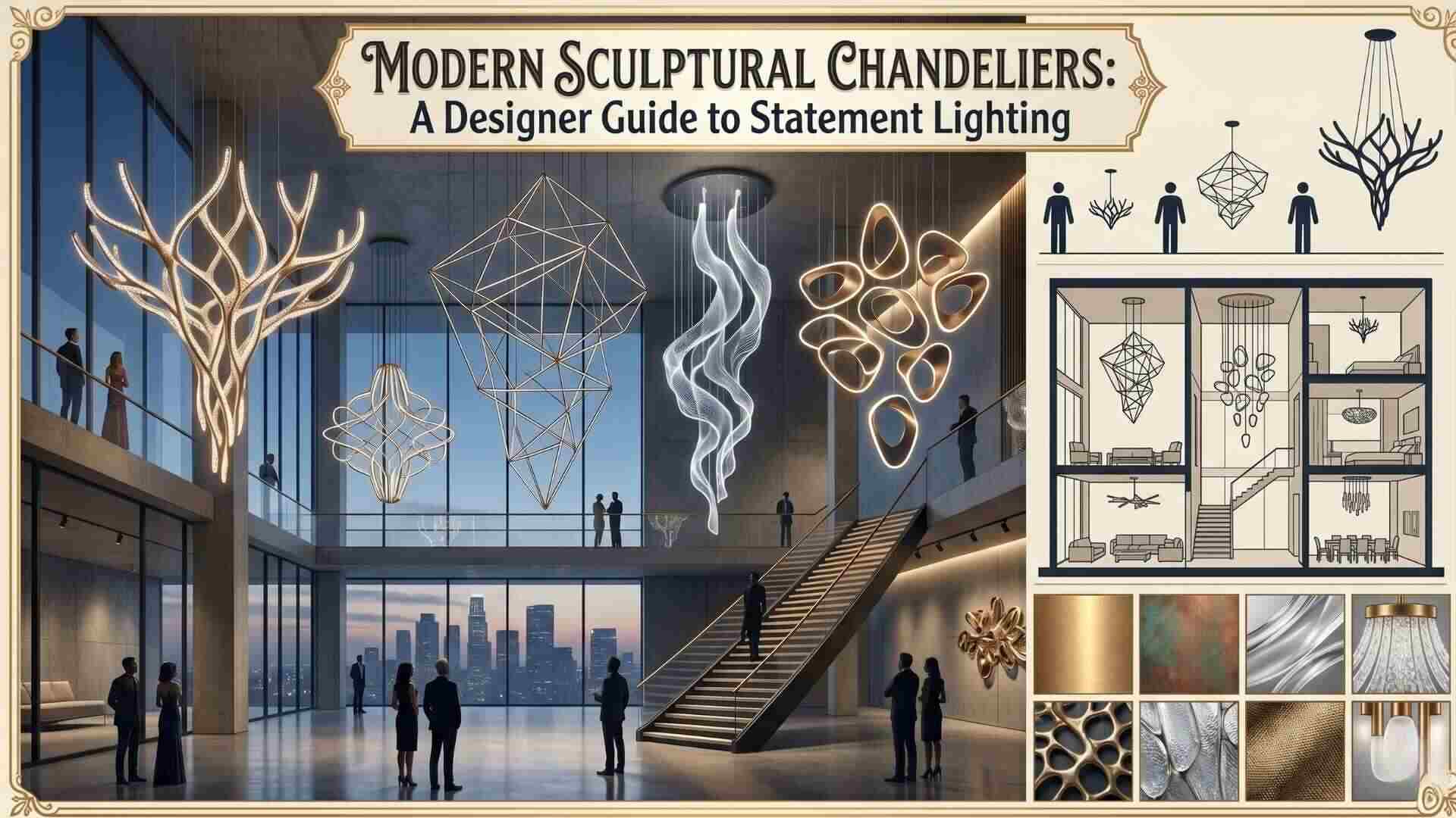 Modern Sculptural Chandeliers: A Designer Guide to Statement Lighting