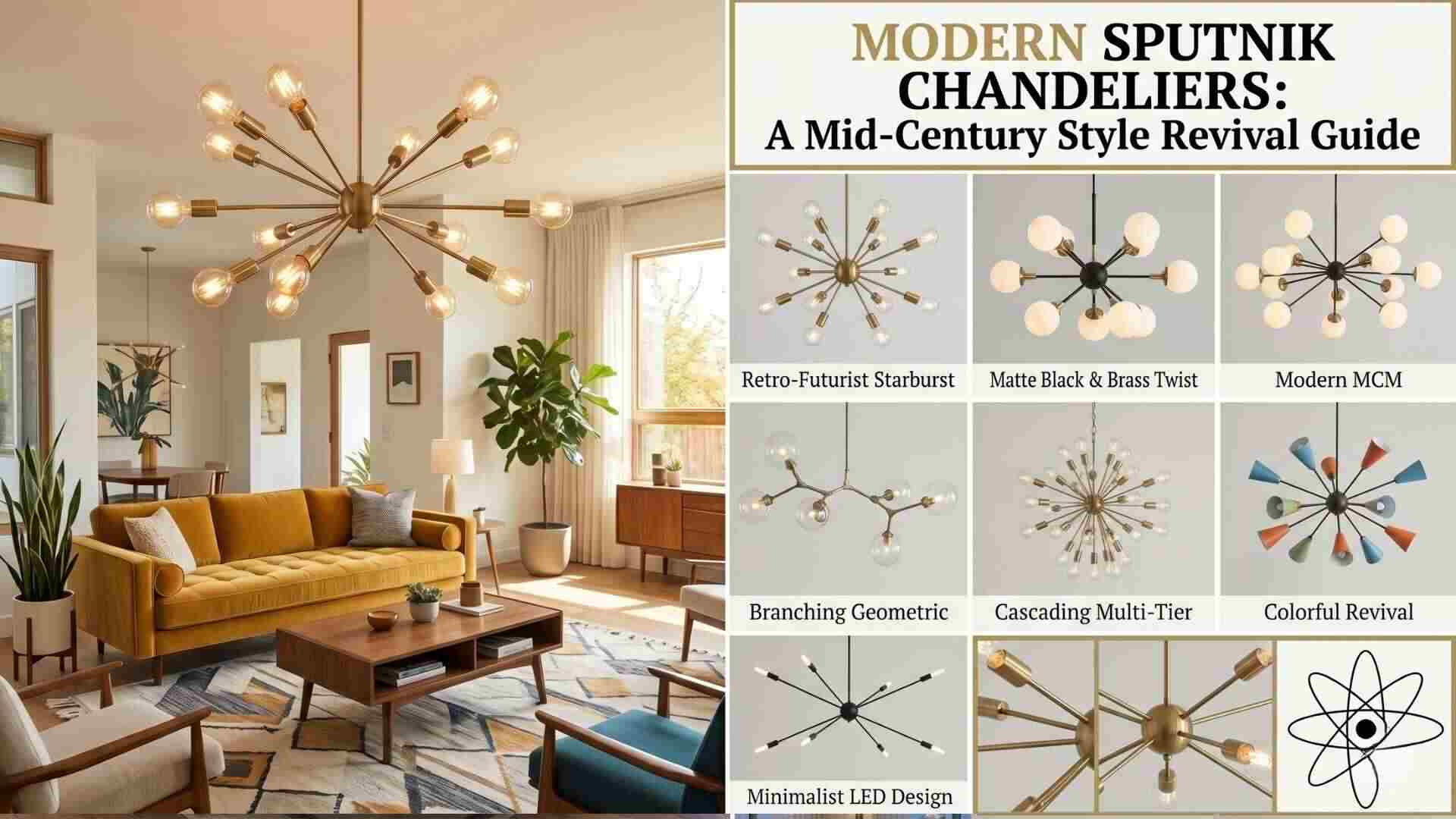Modern Sputnik Chandeliers: A Mid-Century Style Revival Guide