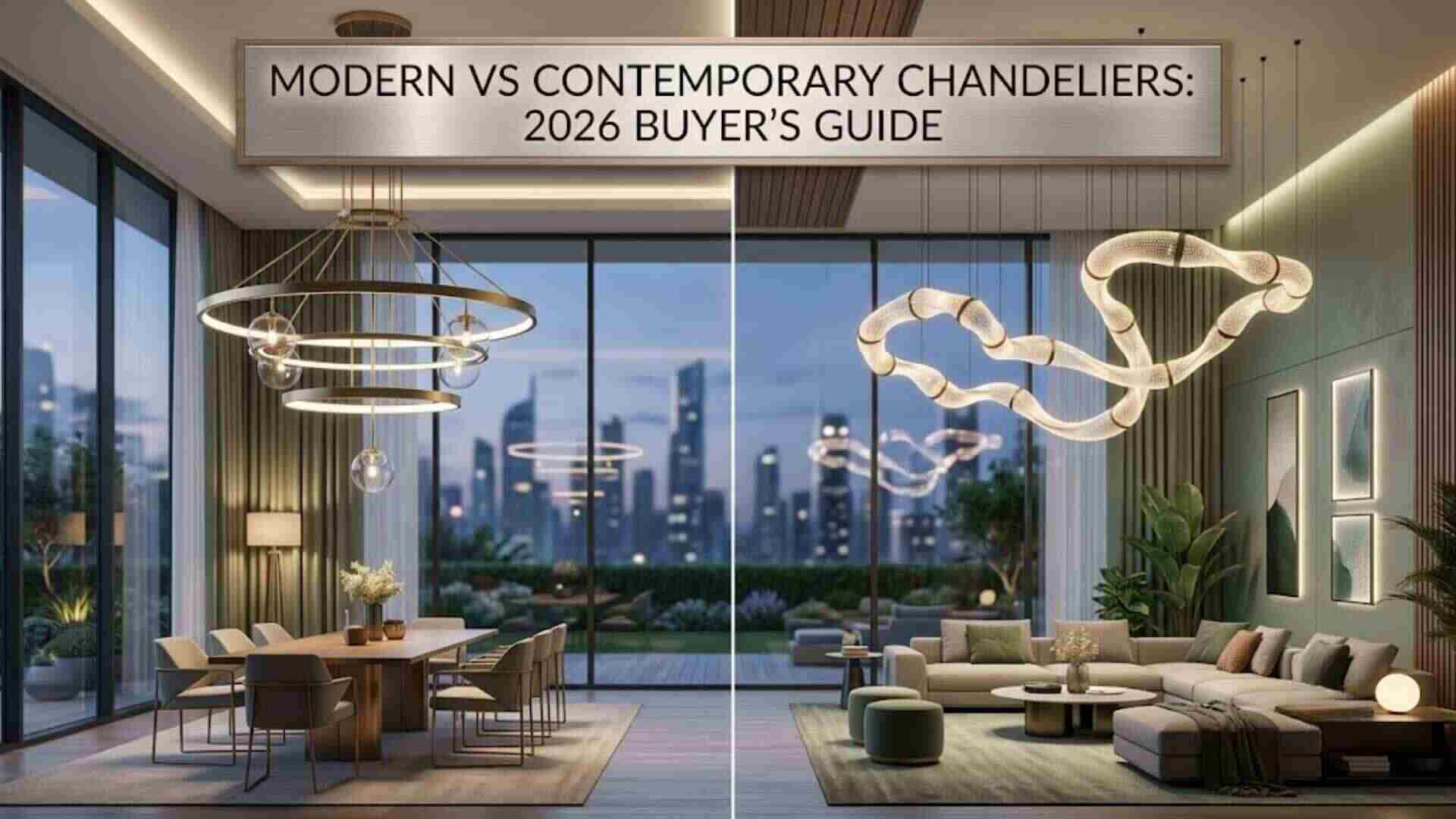 Modern vs Contemporary Chandeliers: 2026 Buyer's Guide