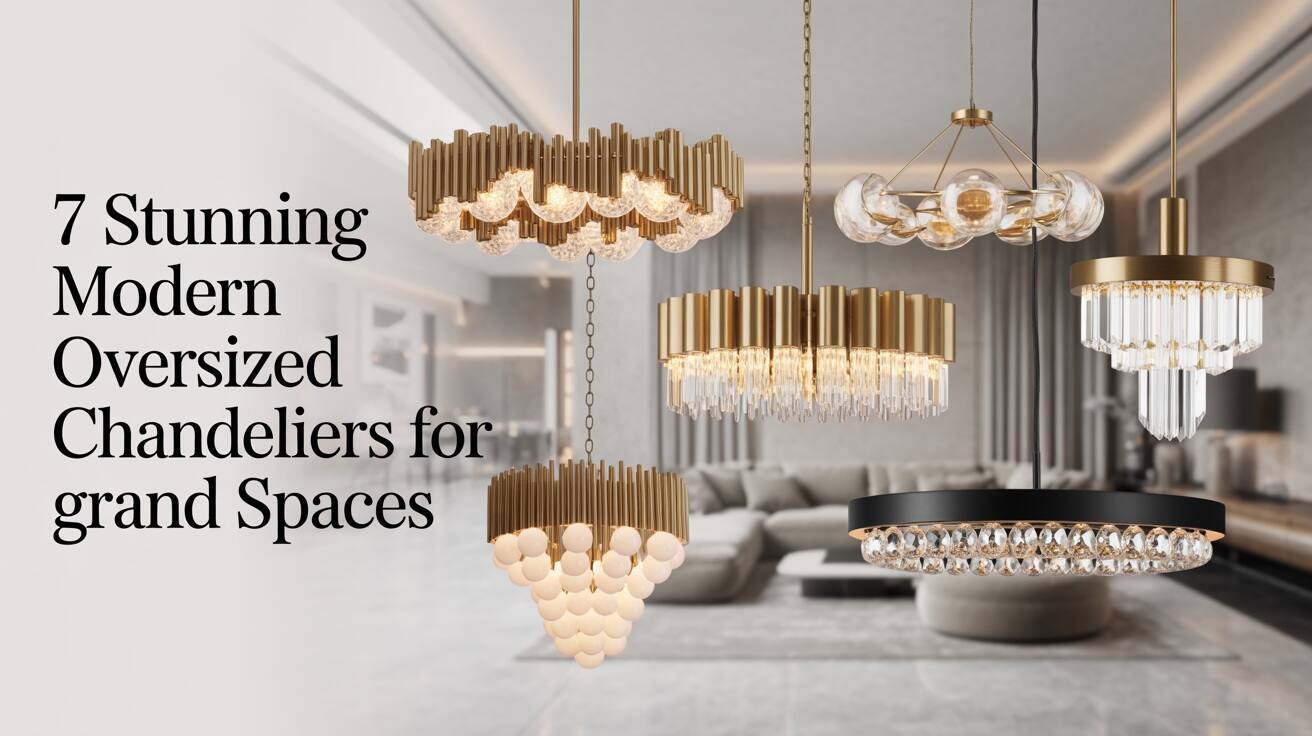 Modern Oversized Chandeliers 2026: Big &amp; Huge Statement Chandeliers for Great Rooms, Foyers & Open-Concept Spaces