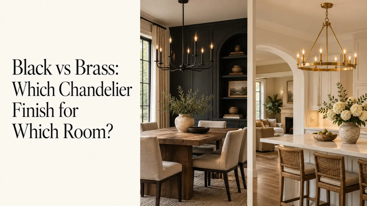 Black vs Brass: Which Chandelier Finish for Which Room?
