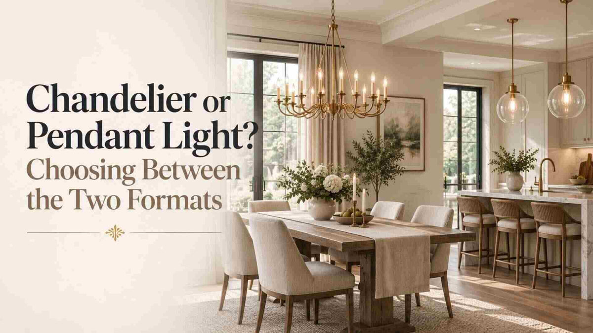Chandelier or Pendant Light? Choosing Between the Two Formats