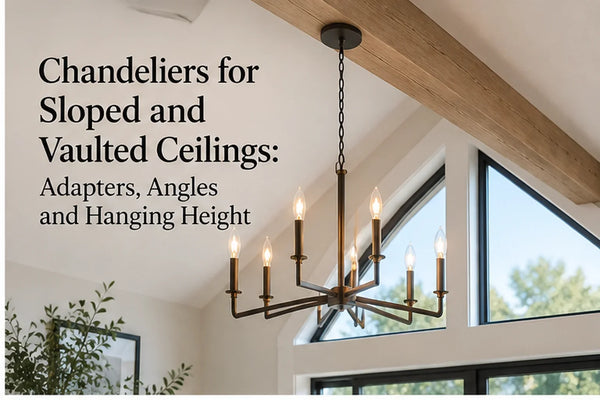 Chandeliers for Sloped and Vaulted Ceilings: Adapters, Angles and Hanging Height