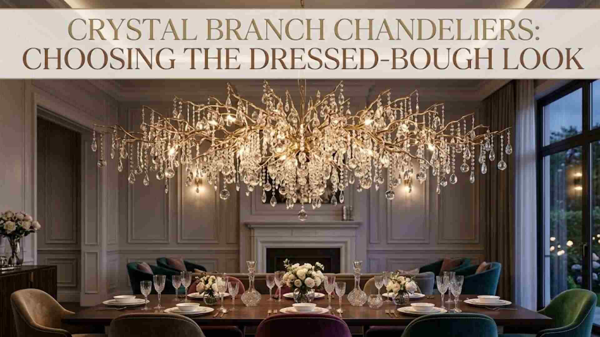 Crystal Branch Chandeliers: Choosing the Dressed-Bough Look