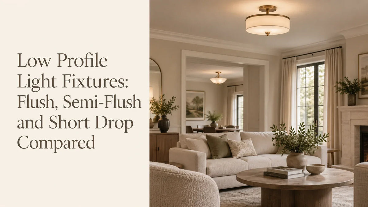 Dining Room Lighting for Low Ceilings: What Fits Under 8 Feet