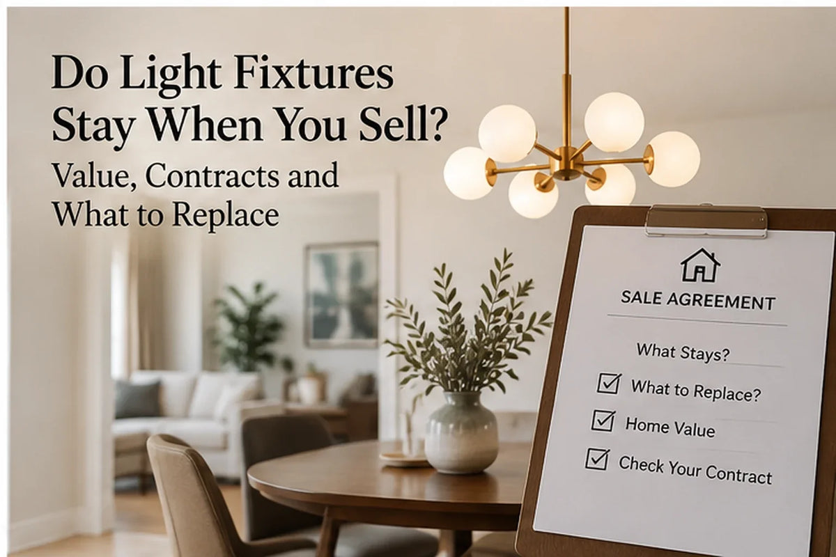 Do Light Fixtures Stay When You Sell? Value, Contracts and What to Replace