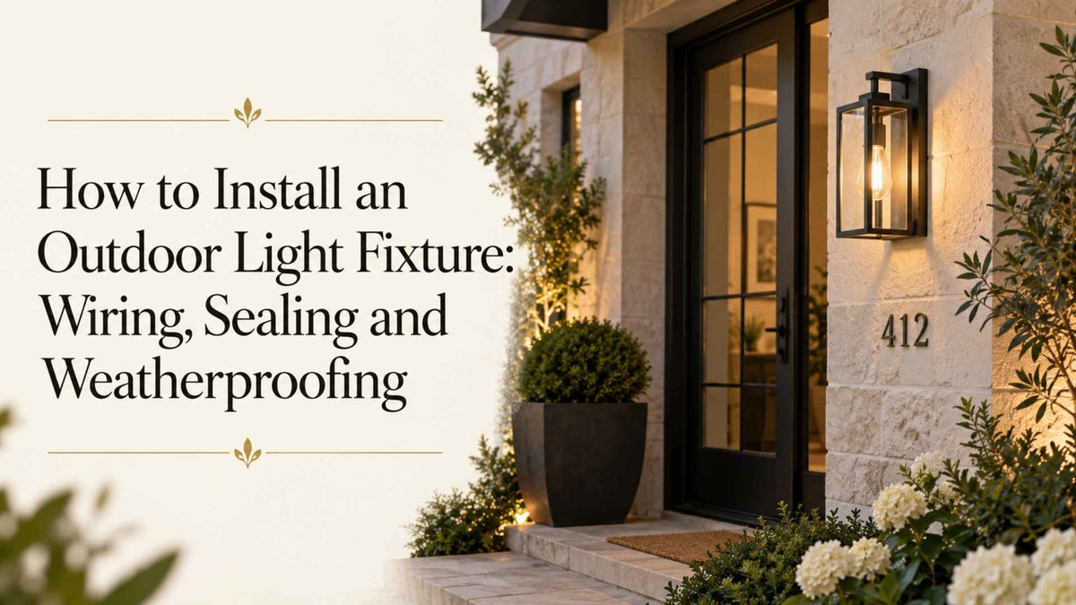 How to Install an Outdoor Light Fixture: Wiring, Sealing and Weatherproofing