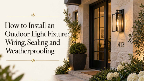 How to Install an Outdoor Light Fixture: Wiring, Sealing and Weatherproofing