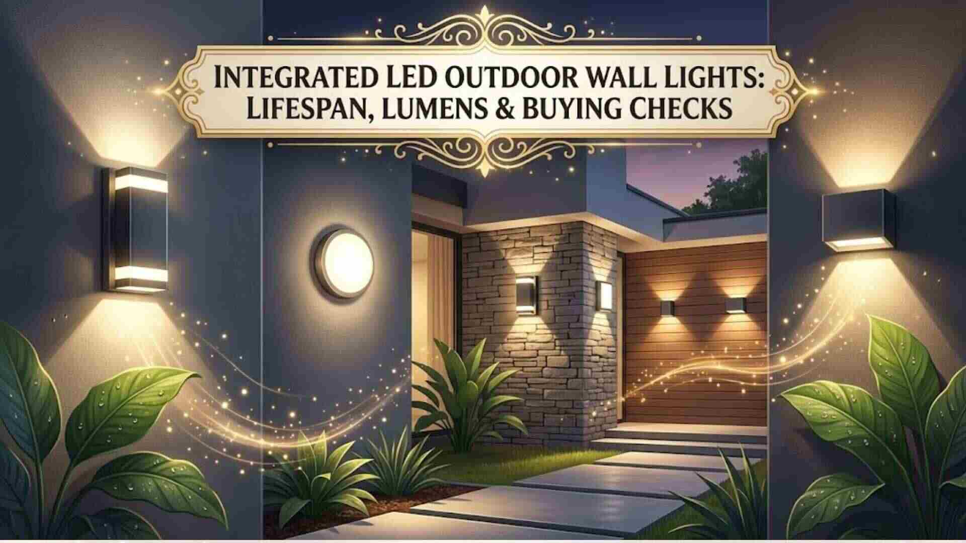 Integrated LED Outdoor Wall Lights: Lifespan, Lumens & Buying Checks