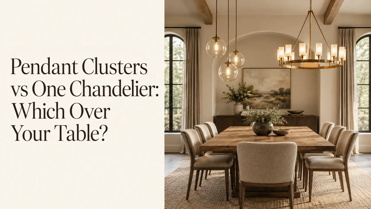 Pendant Clusters vs One Chandelier: Which Over Your Table?