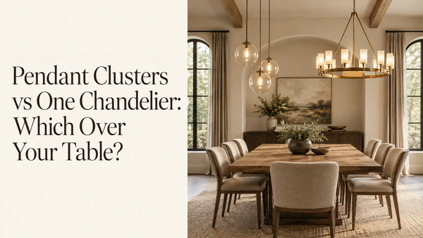 Pendant Clusters vs One Chandelier: Which Over Your Table?