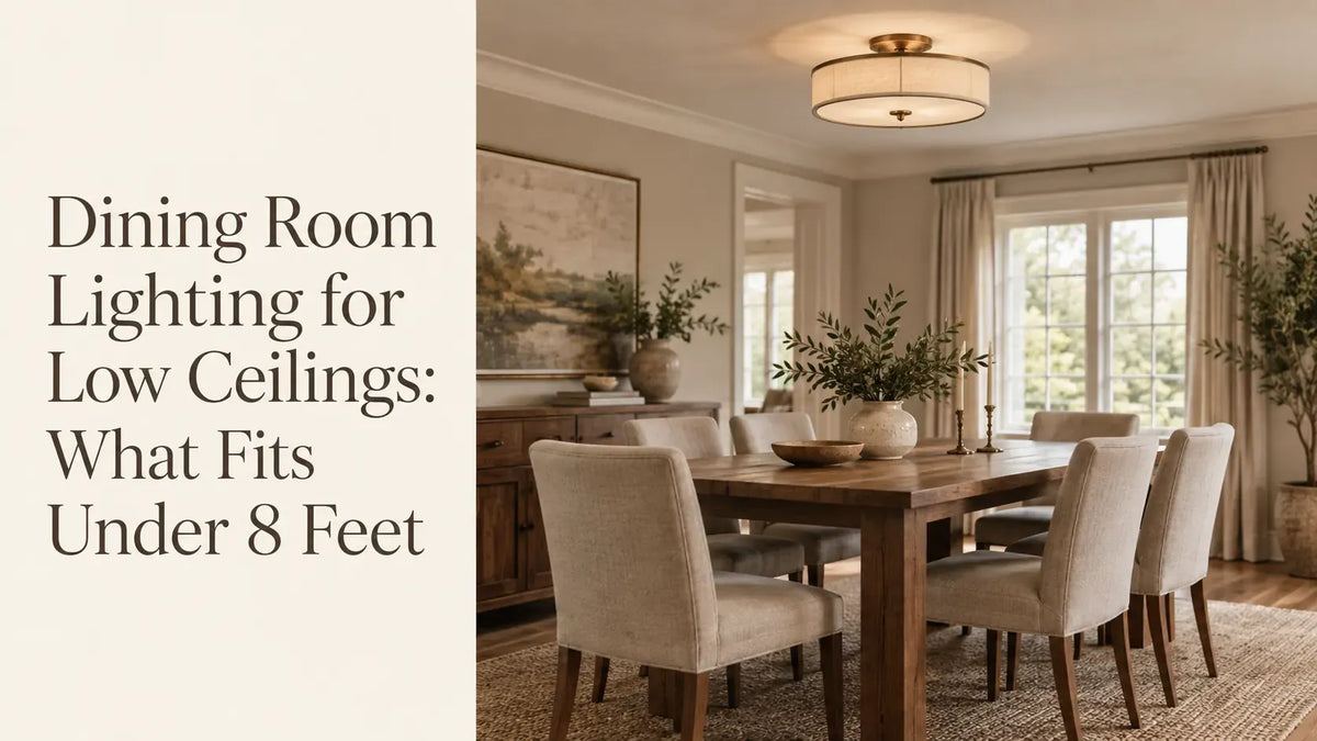 Small Dining Room Lighting: Scale, Placement and Making the Space Work