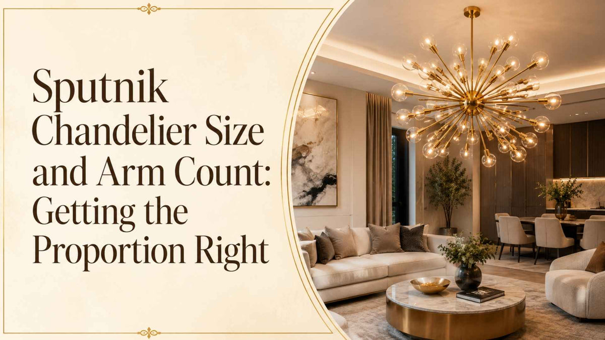 Sputnik Chandelier Size and Arm Count: Getting the Proportion Right