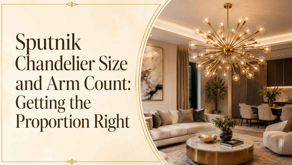 Sputnik Chandelier Size and Arm Count: Getting the Proportion Right